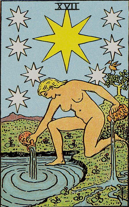 Geburtskarte 17: Der Stern – Tarotkarte der Großen Arkana