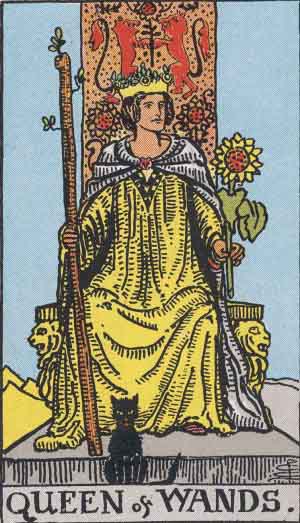 Tarotkarte - Königin der Stäbe