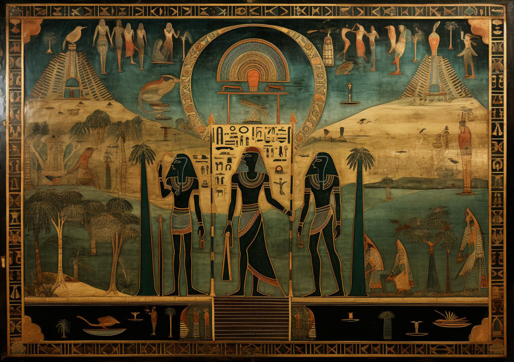 Ägyptische Götter für 3er Legung im Tarot
