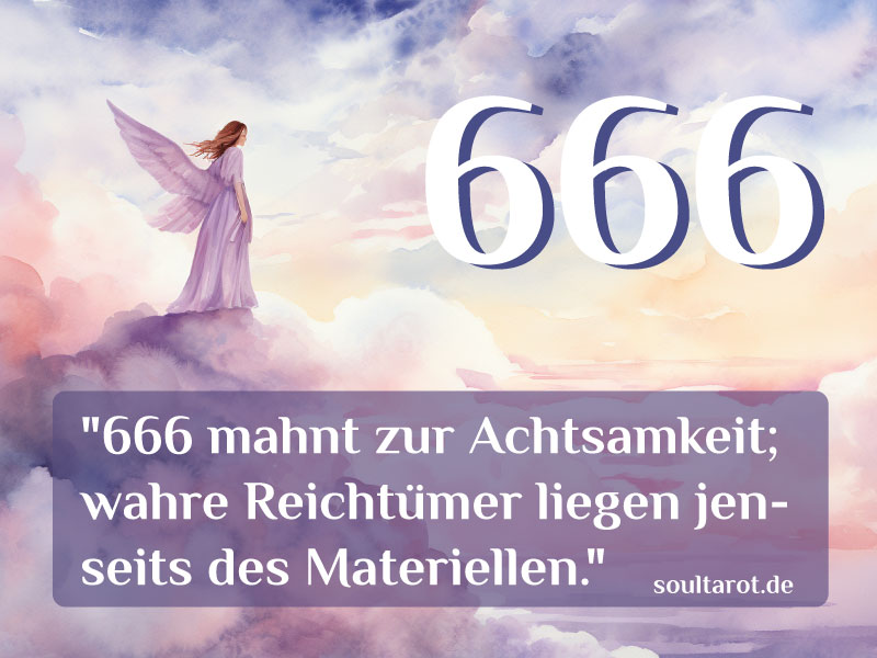 Bedeutung 666 Engelszahl Finanziell - Zitat