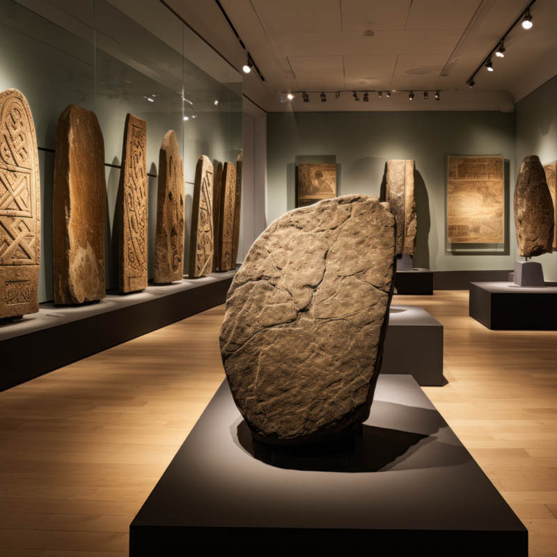 Runensteine im Museum - Ausstellung