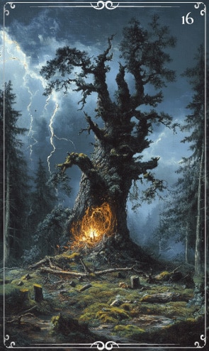Der heulende Sturm - Schwarzwald Tarot
