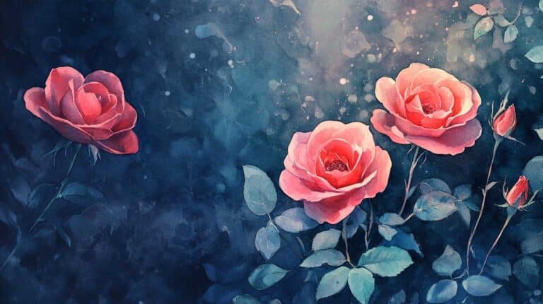 Orakel Aurora Hintergrundbild mit Rosen