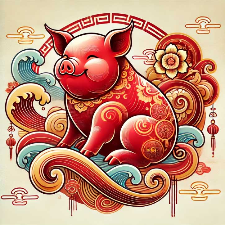 Chinesische Sternzeichen Passen wir zusammen? Lachendes Schwein