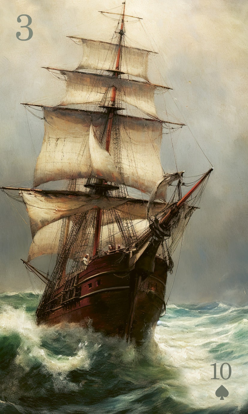 Lenormand Tageskarte – Das Schiff