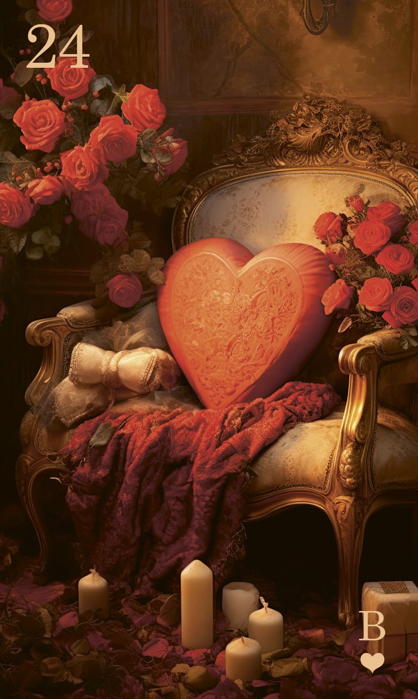 Lenormand 9er-Legung Liebe – Das Herz